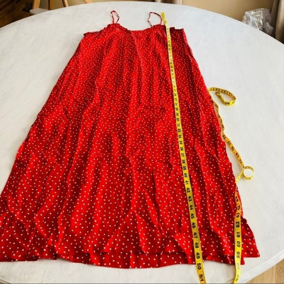 Anthropologie Seen Worn Kept Polka Dot Slip Dress - Picture 12 of 12